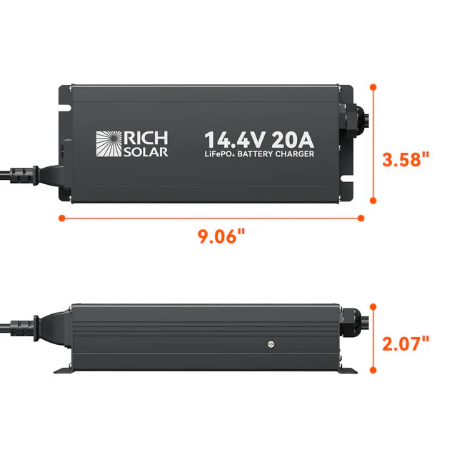 Rich Solar 12V 20A LiFePO4 Battery Charger