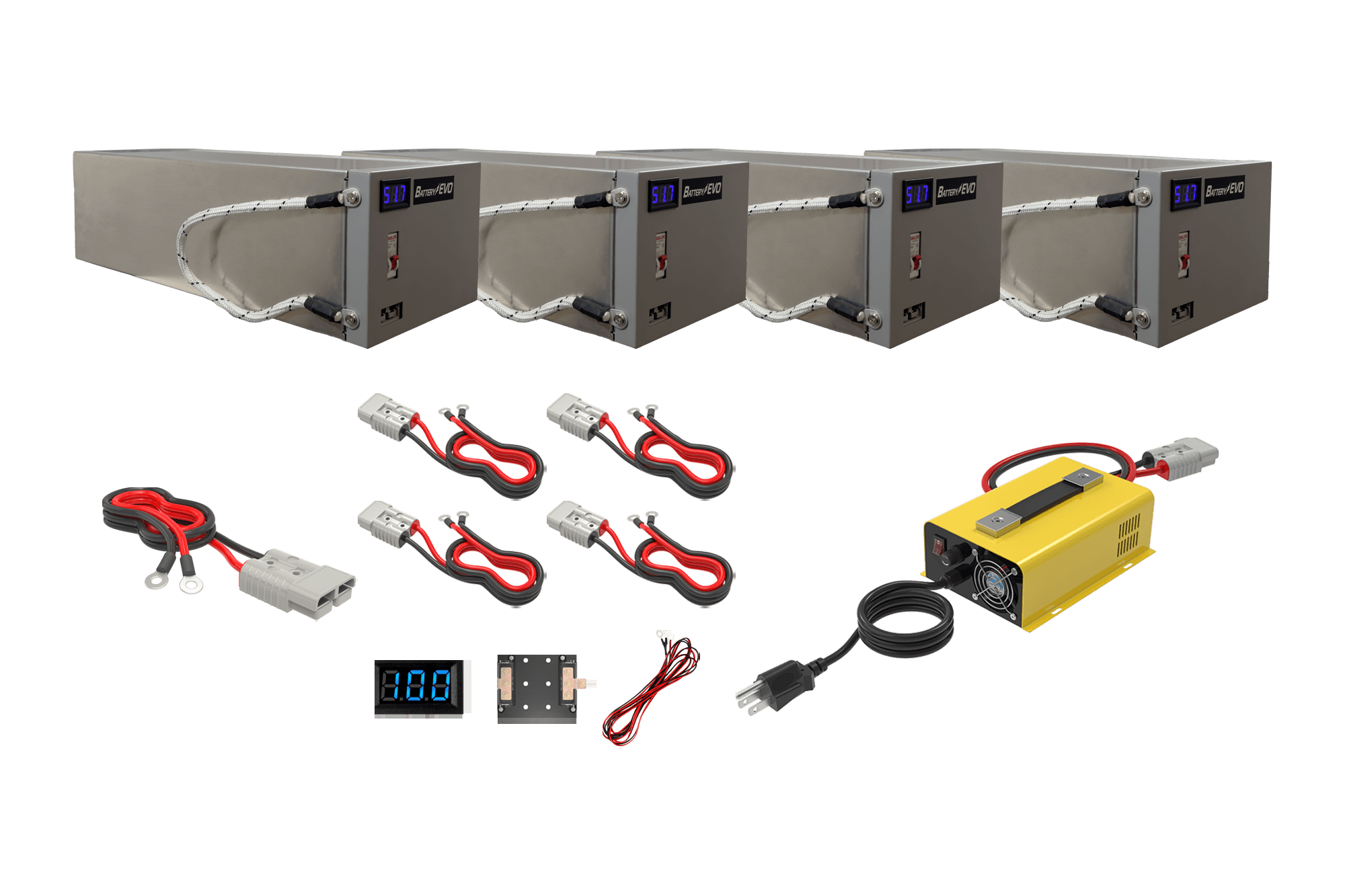BatteryEVO 48V CHIHUAHUA 4x Battery Kit (160Ah - 8 kWh)