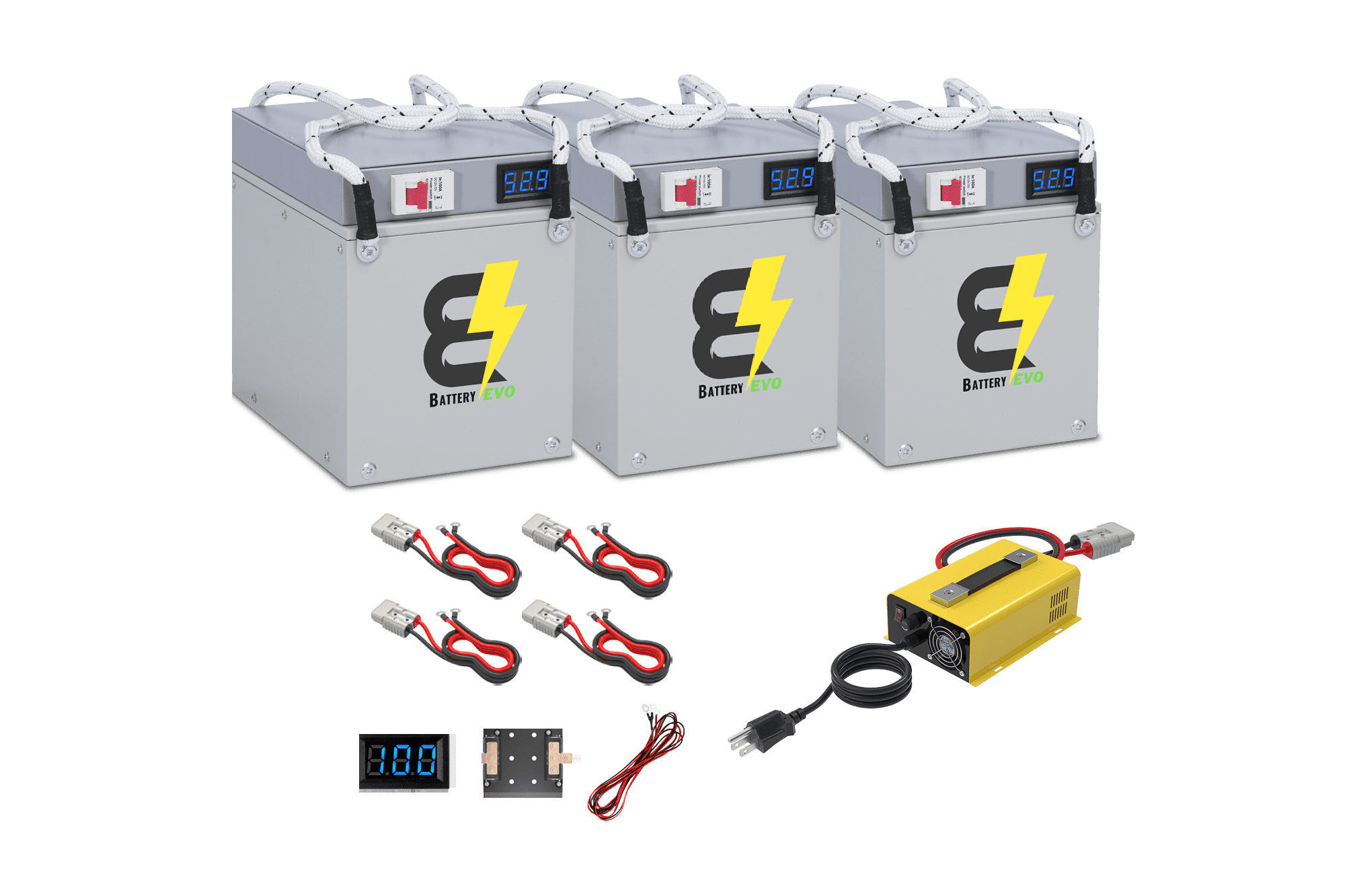 BatteryEVO 48V EAGLE 3x Battery Kit (90Ah - 4.5 kWh)
