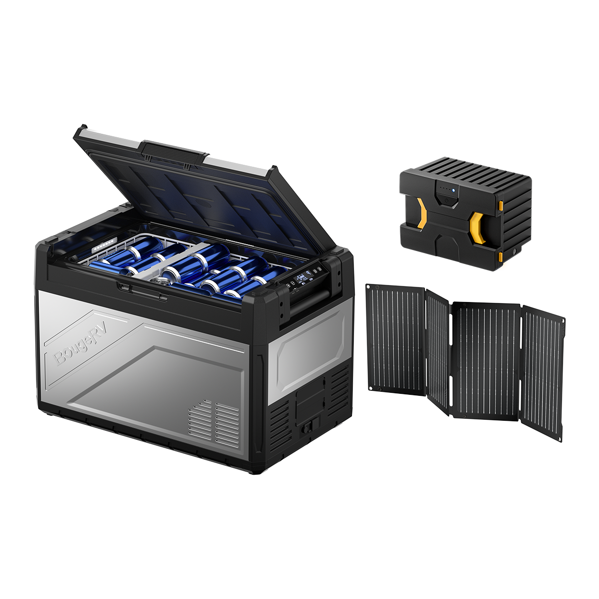 BougeRV Rocky Solar Battery Portable Fridge Kit