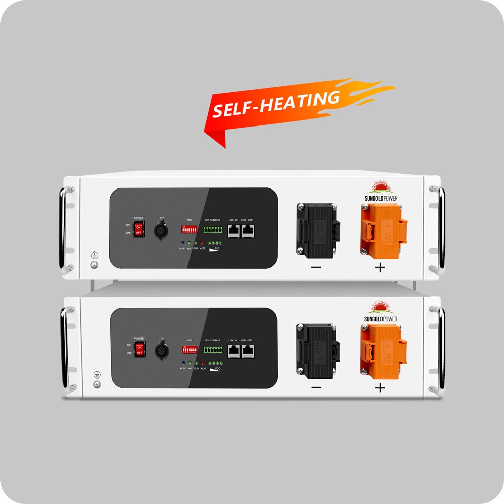 SunGold Power SGH48100T Server Rack 48V 100Ah Lithium Battery Self-Heating