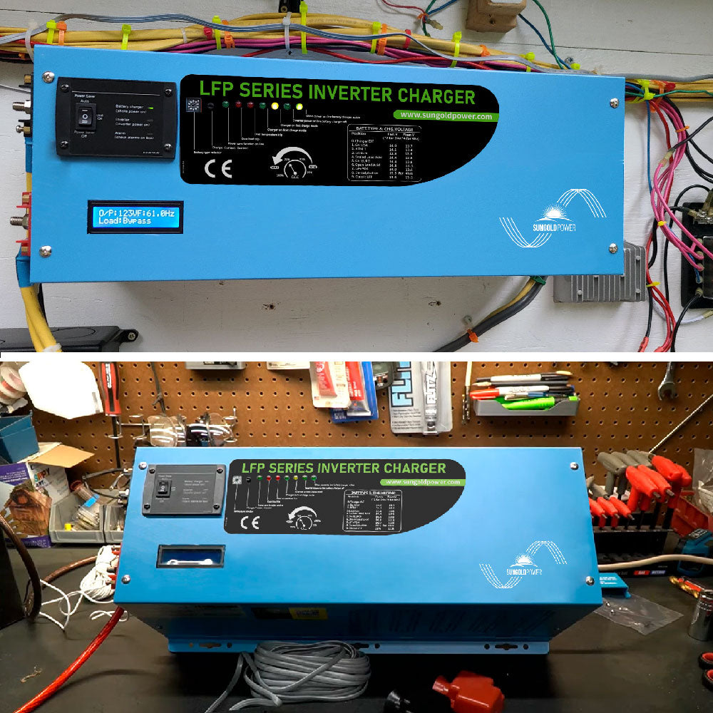 SunGold Power 3000W DC 12V Pure Sine Wave Inverter With Charger