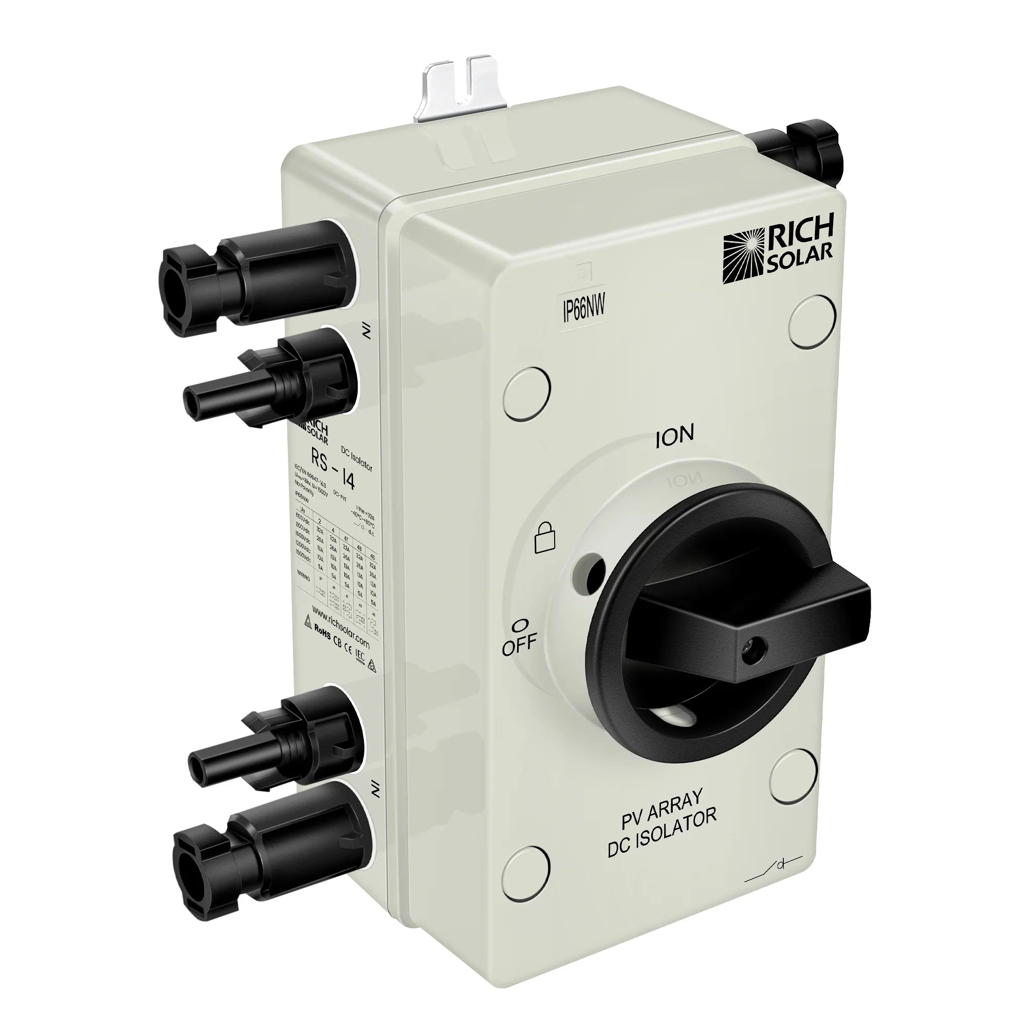 Rich Solar Solar PV DC Quick Disconnect Switch 1500V 55 Amps