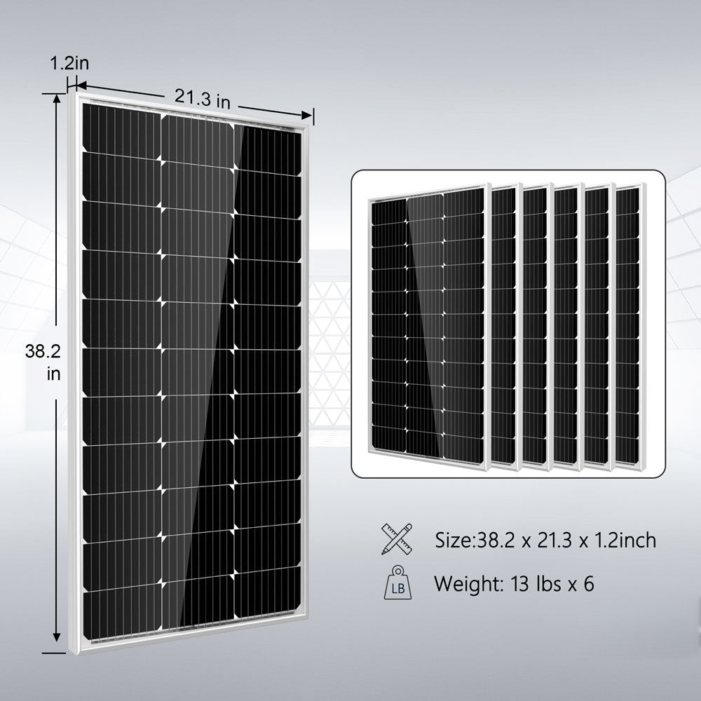 SunGold Power Off-Grid Solar Kit 3000W Inverter 12VDC 120V Output LifePO4 Battery 600 watt Solar Back Up