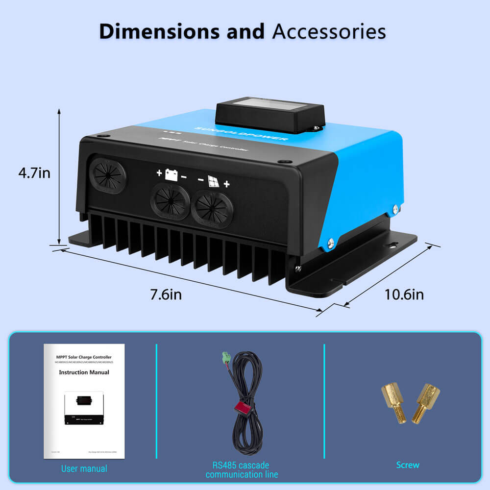 SunGold Power 60 Amp MPPT Solar Charge Controller