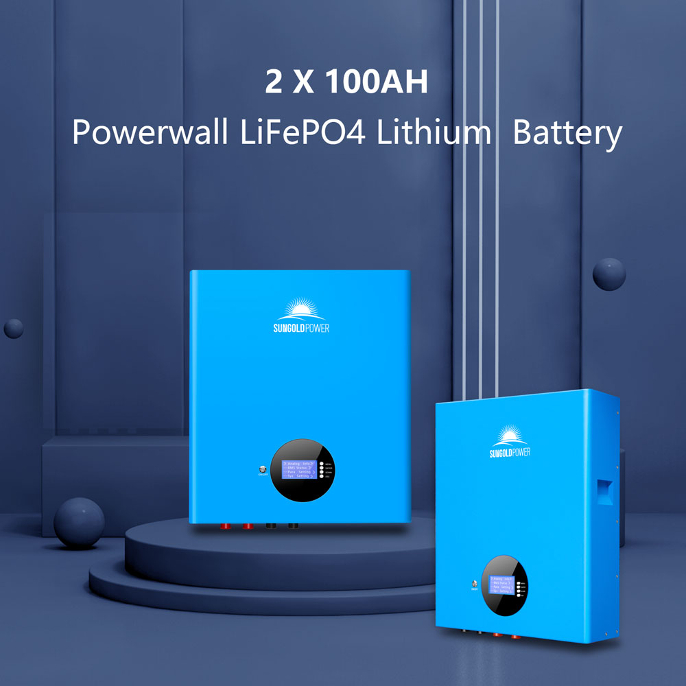 SunGold Power Off-Grid Solar Kit 5000W 48VDC 120V 10.24KWH PowerWall Lithium Battery 6 X 370 Watts Solar Panels
