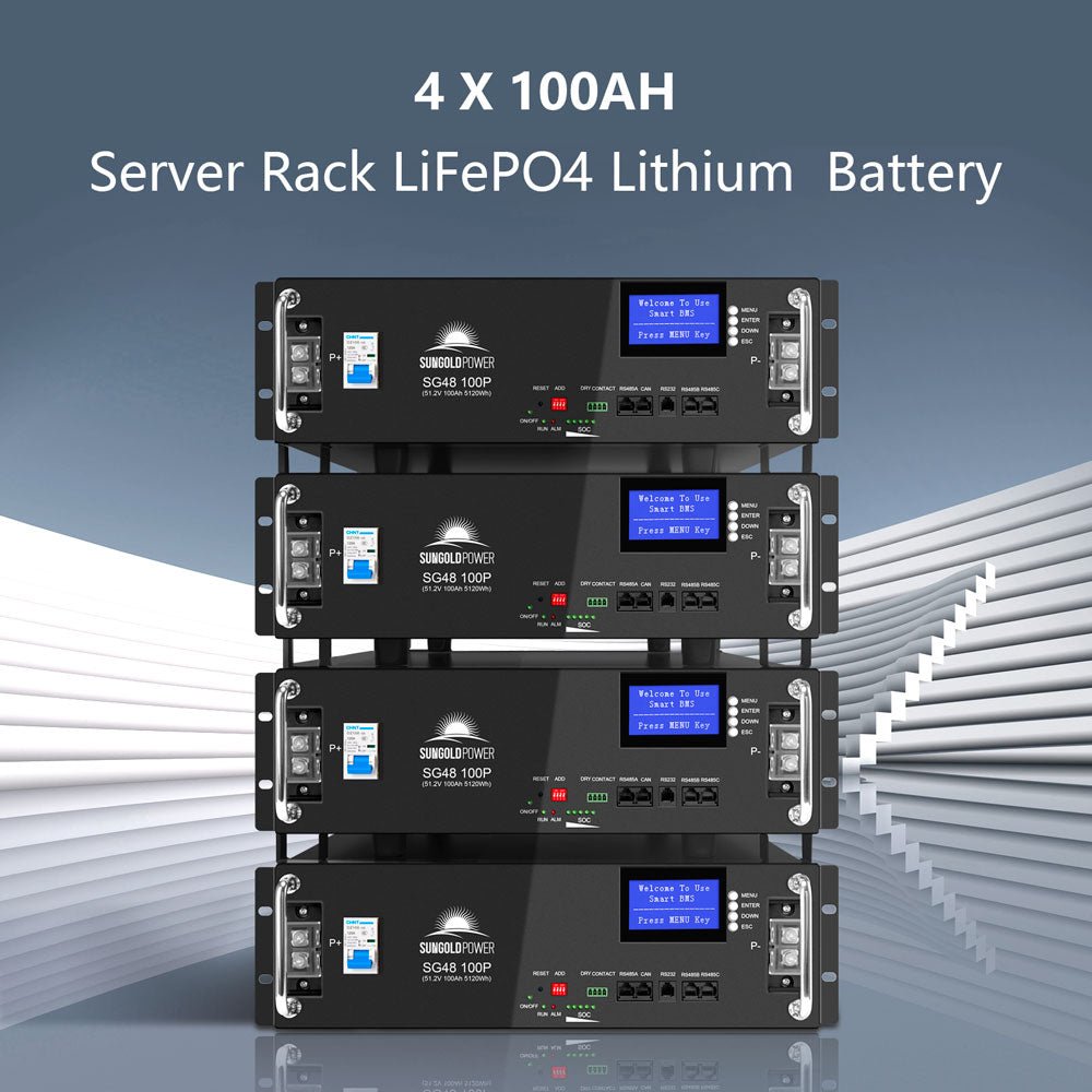 SunGold Power Off-Grid Solar Kit 13,000W 48VDC 120V/240V LiFePO4 20.48 kWh Lithium Battery 14 x 415 Watt Solar Panels SGR-13KM