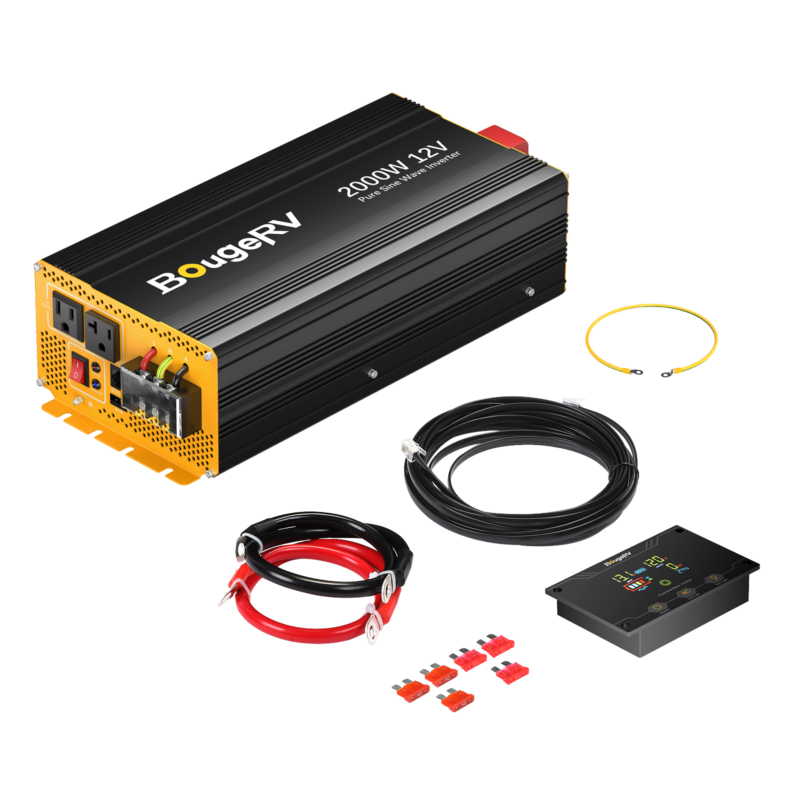BougeRV 12V 400 Watt Rigid Solar Kit