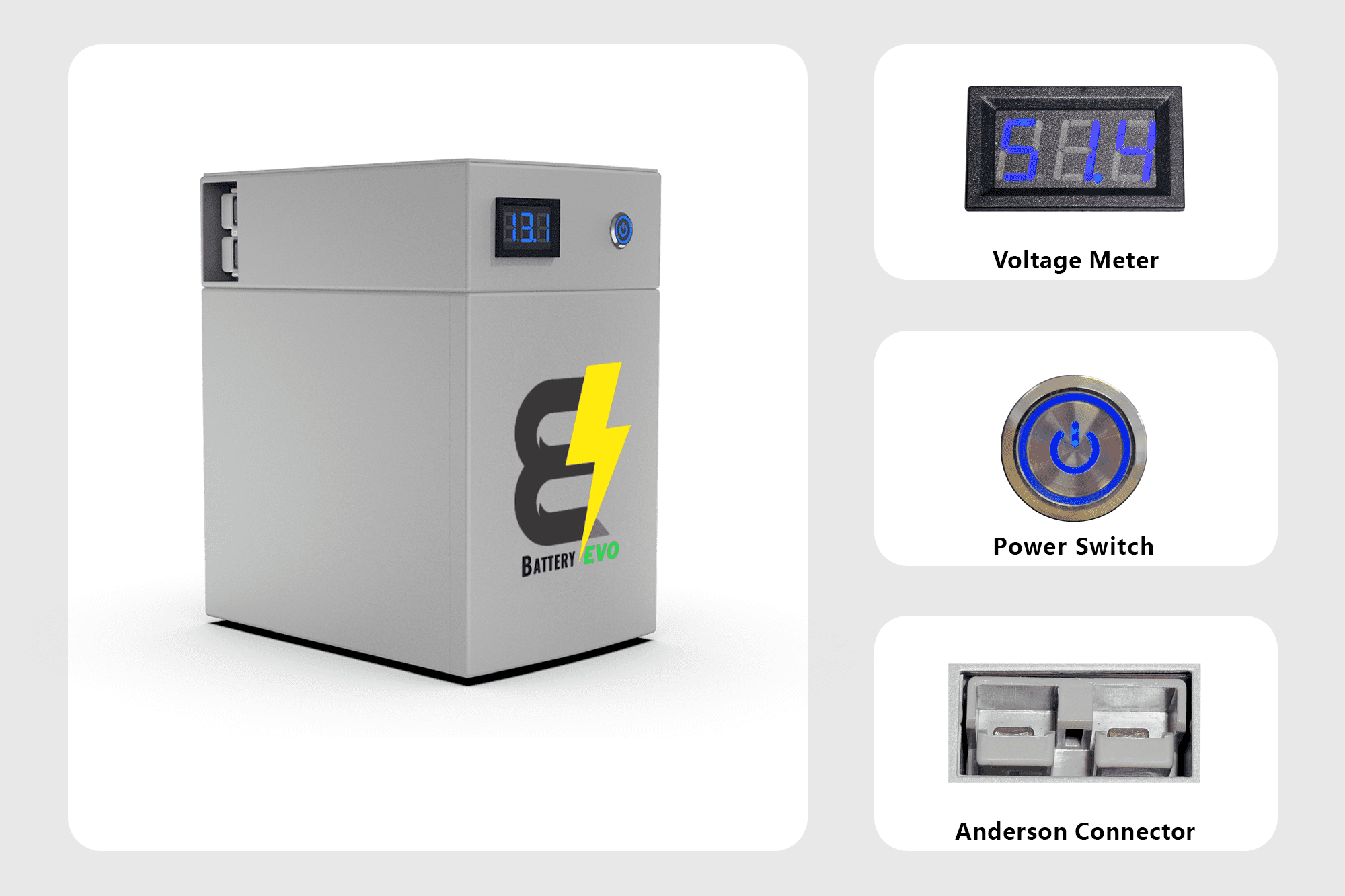 BatteryEVO 12V OWL LITE 1.5 kWh Battery (120Ah - 1.5 kWh)