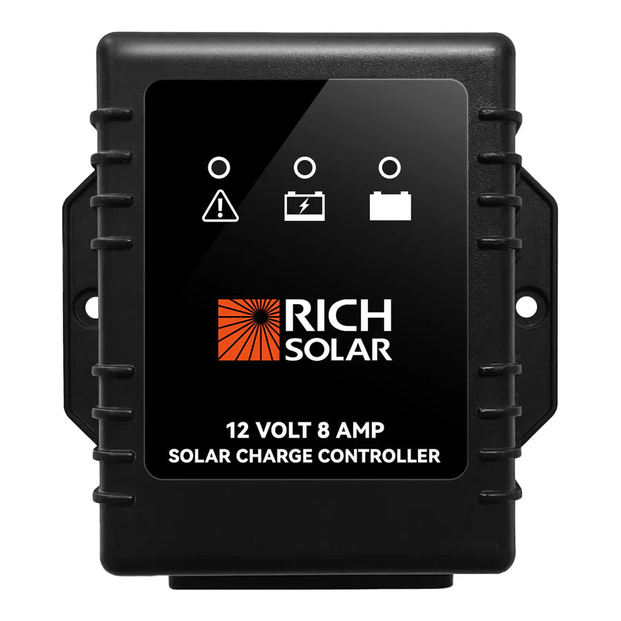 Rich Solar BRAVO Waterproof 8 Amp Waterproof PWM Solar Charge Controller