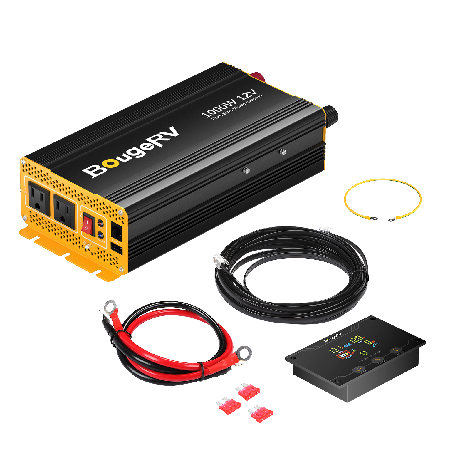 BougeRV 12V 200 Watt Rigid Solar Kit