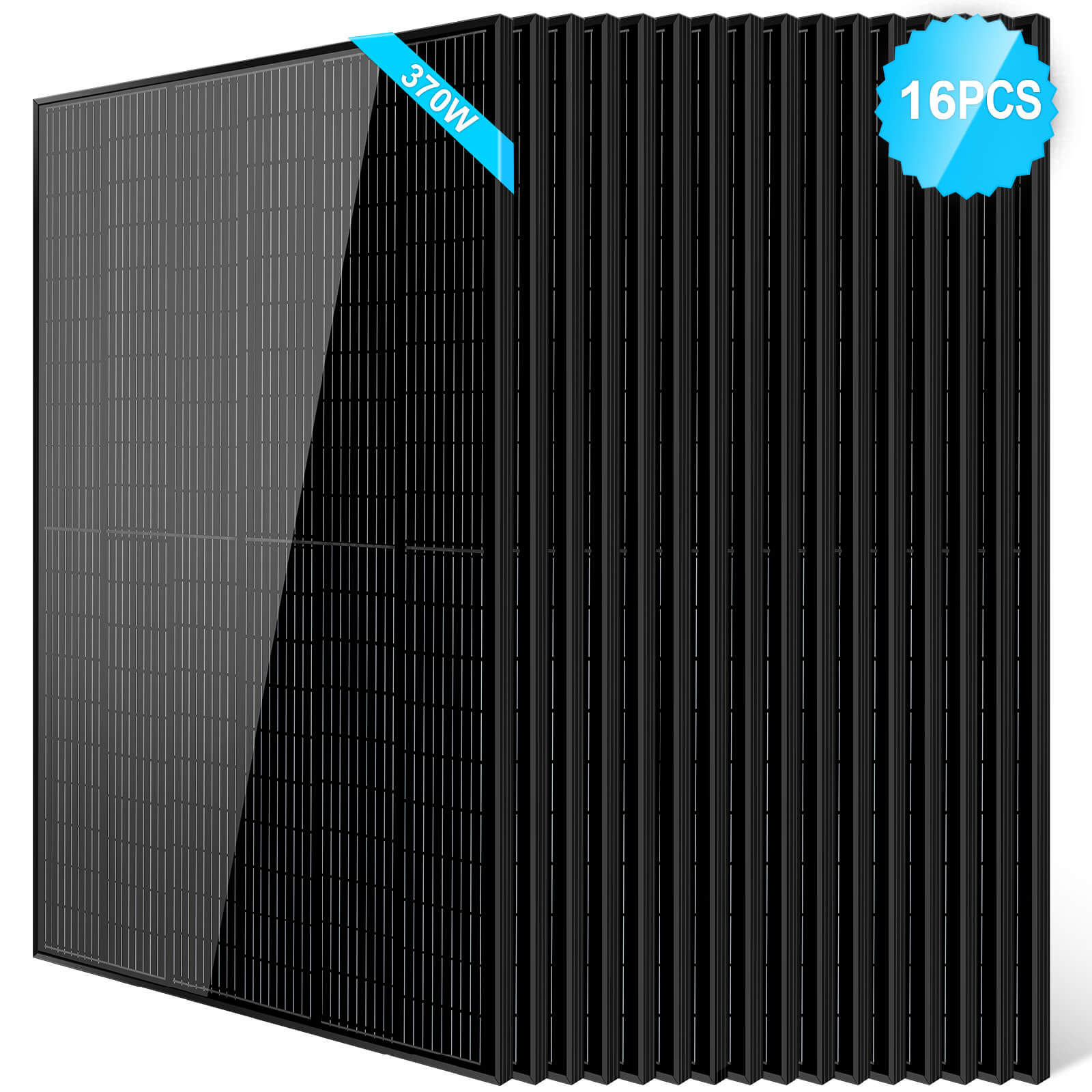 SunGold Power 370W Mono Black PERC Solar Panel