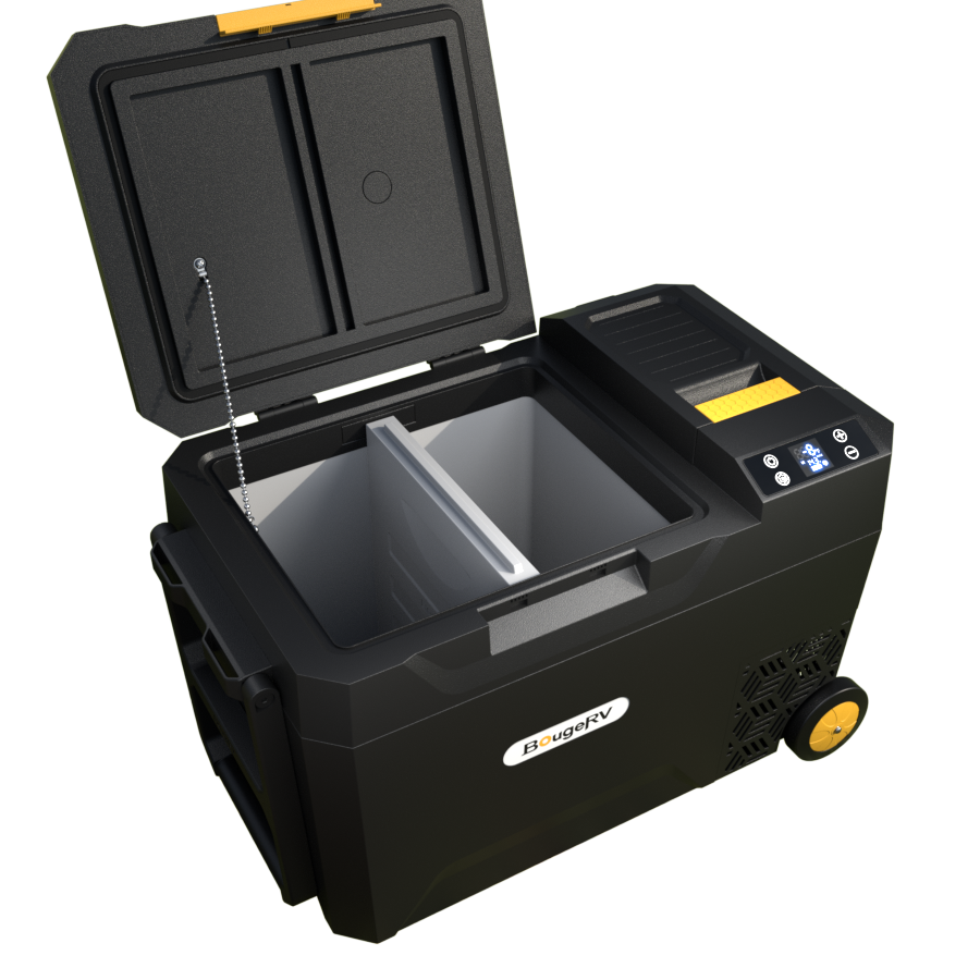 BougeRV CRX2 31QT Battery Powered Insulated Dual-Zone Portable Fridge