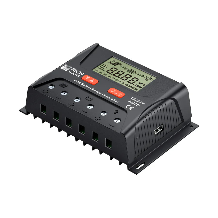 Rich Solar BRAVO LEGEND 40 40 Amp PWM Solar Charge Controller
