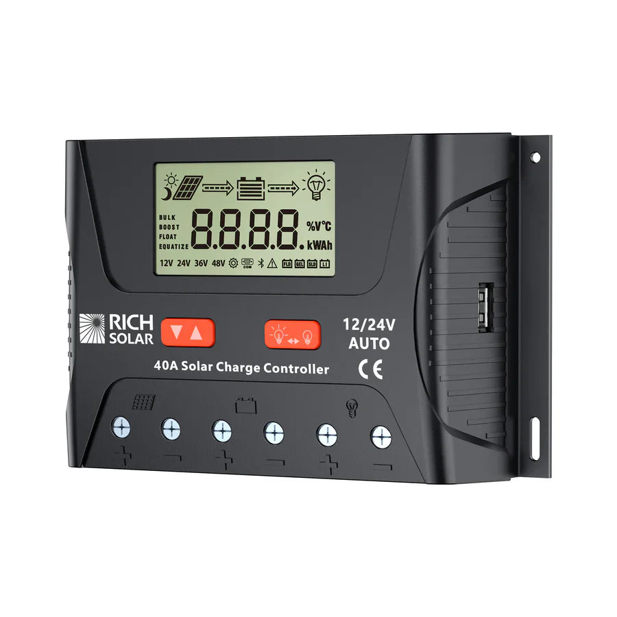 Rich Solar BRAVO LEGEND 40 40 Amp PWM Solar Charge Controller