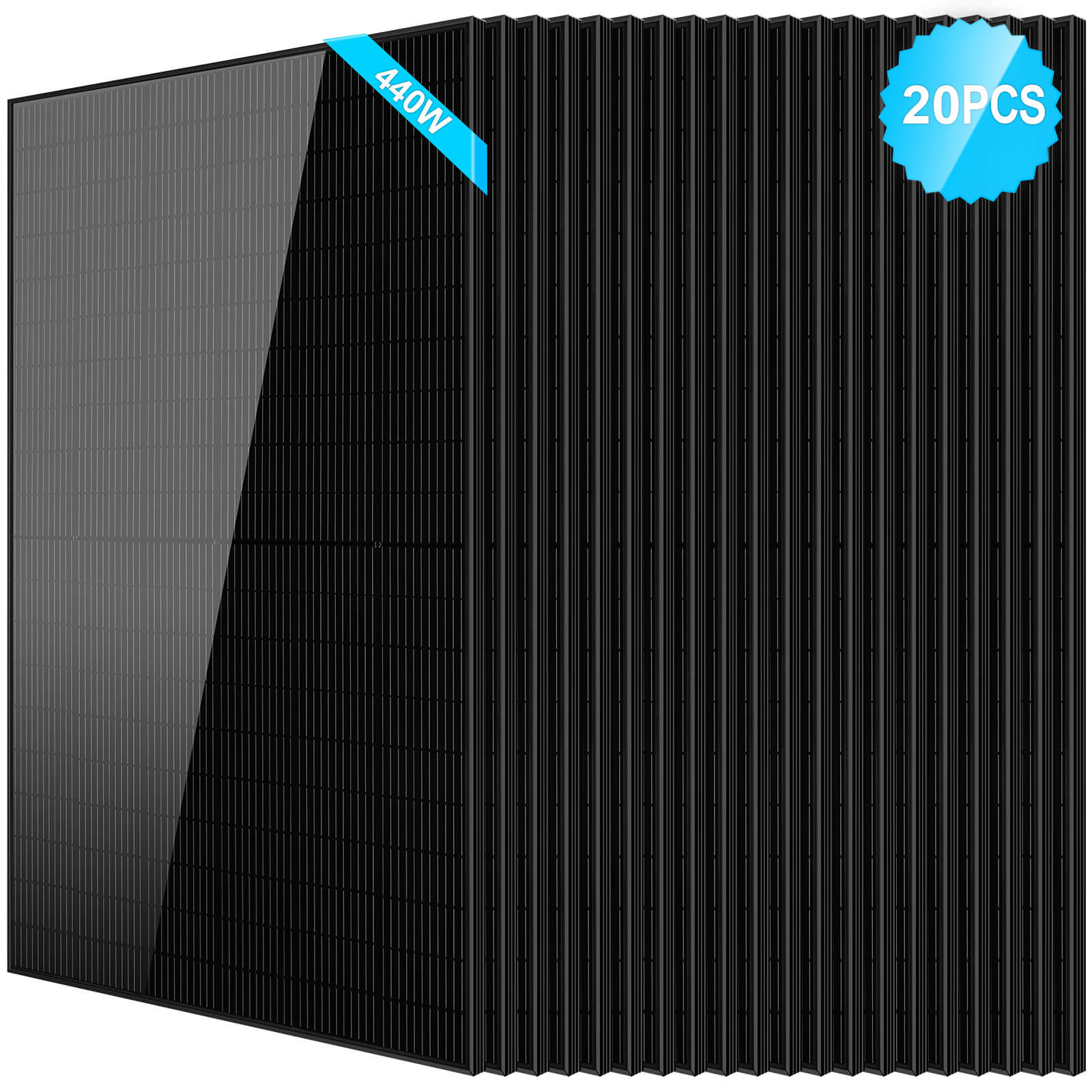 SunGold Power 440W Mono Black PERC Solar Panels