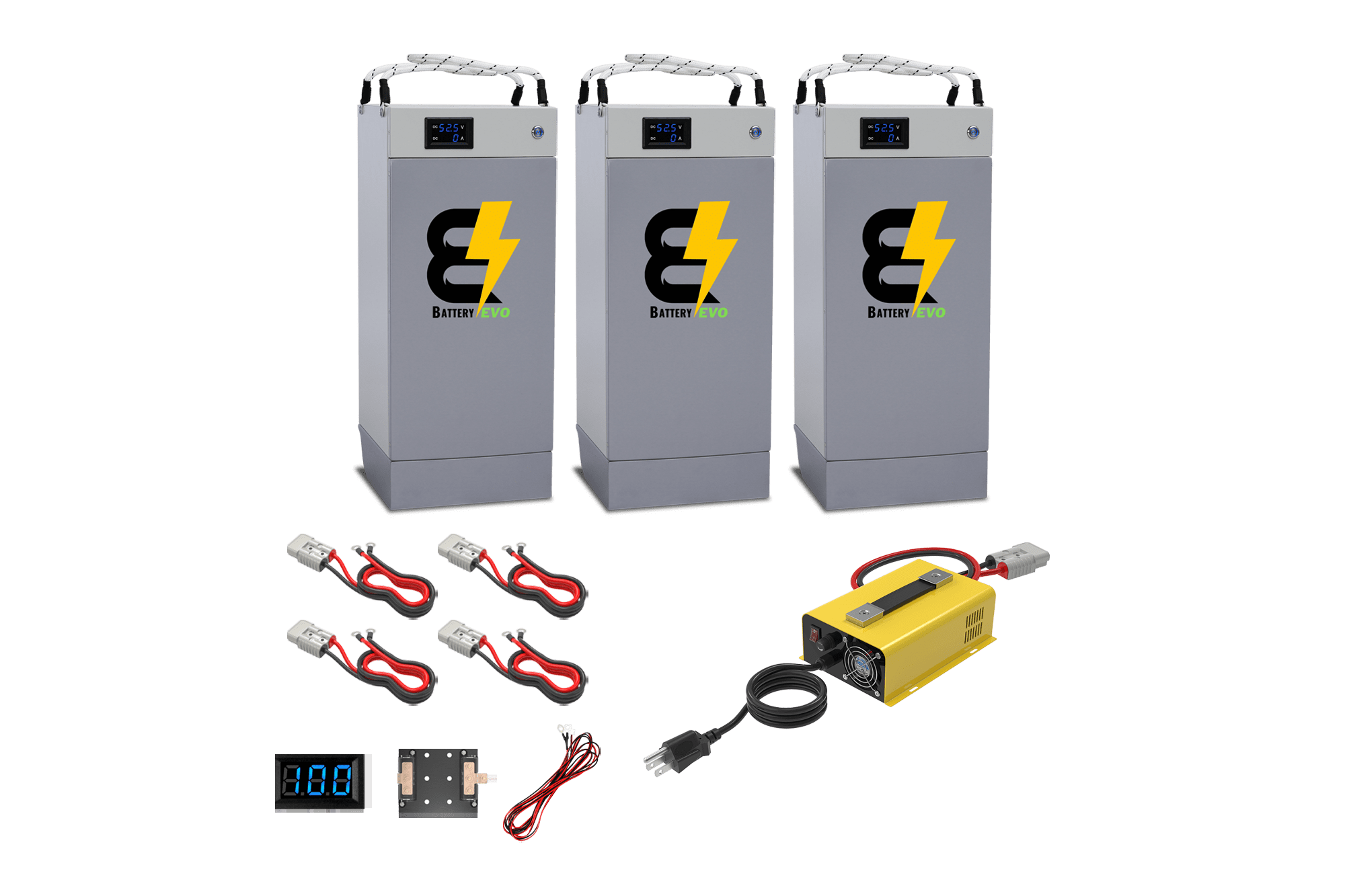 BatteryEVO 48V HUSKY 3x Battery Kit (315Ah - 15.9 kWh)