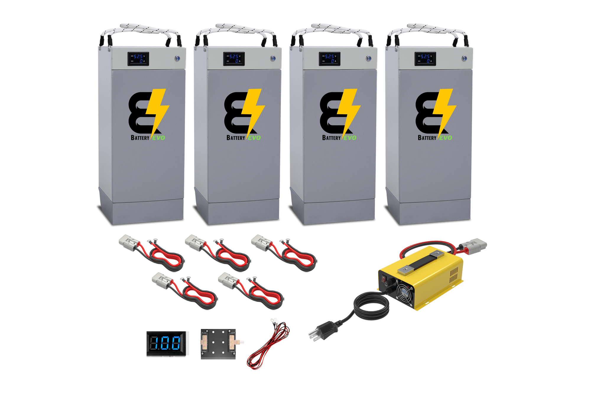 BatteryEVO 48V HUSKY 4x Battery Kit (420Ah - 21.2 kWh)