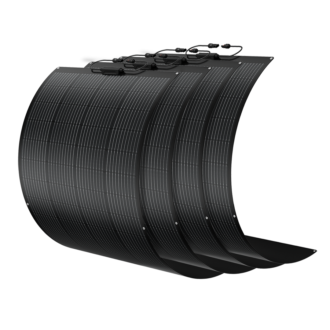 BougeRV Arch 800 Watt(4x200W) Fiberglass Curved Solar Panel