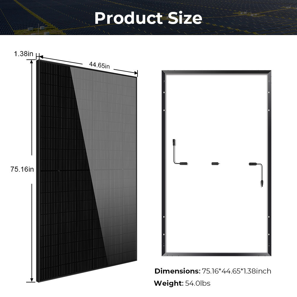 SunGold Power 440W Mono Black PERC Solar Panels