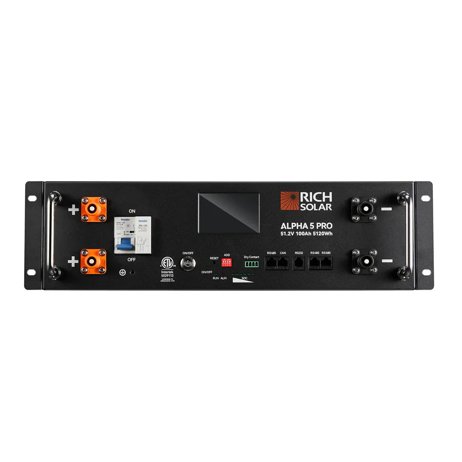 Rich Solar ALPHA 5 PRO Heating 51.2V 100Ah LiFePO4 Battery