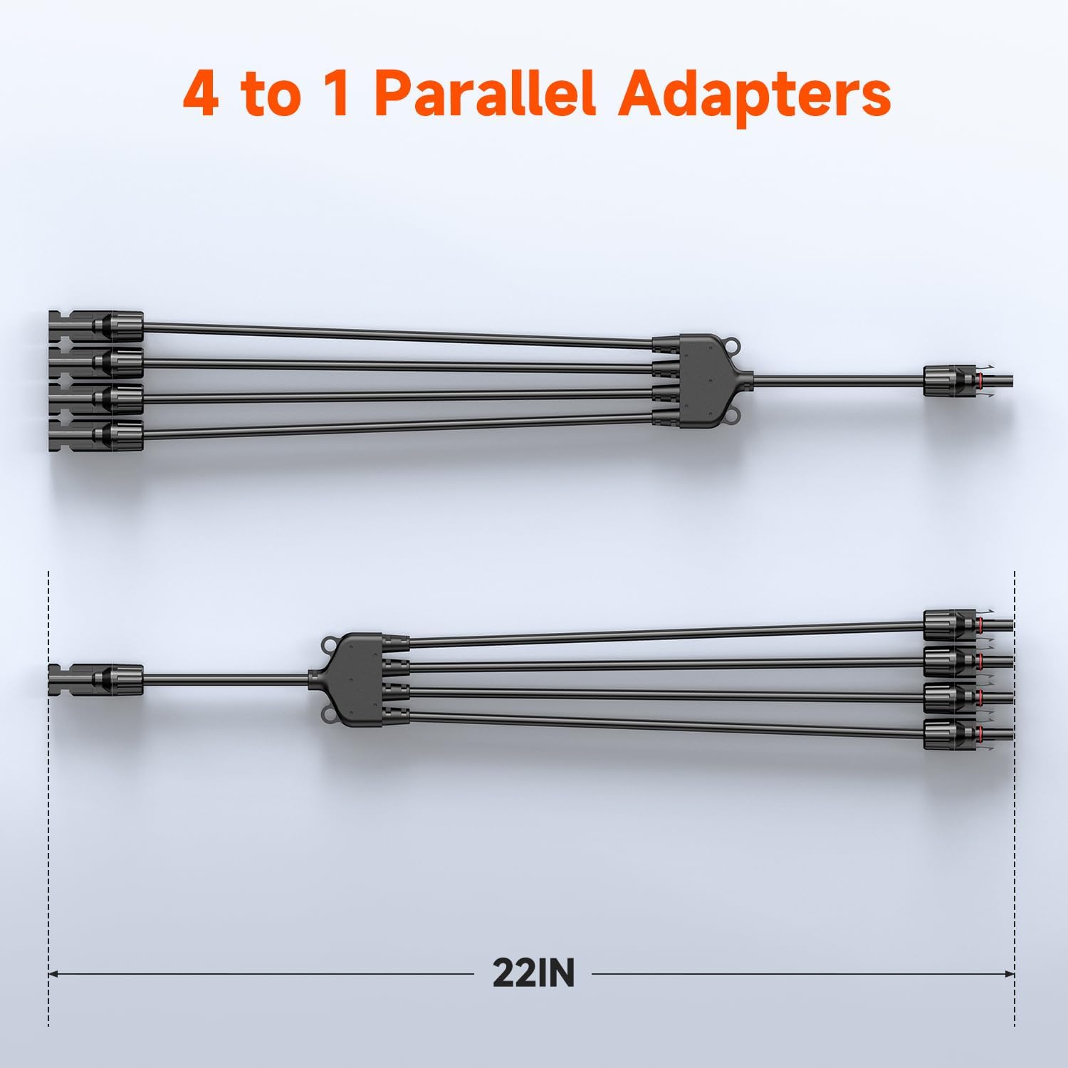 Rich Solar Y Branch Parallel Adapters 4 To 1