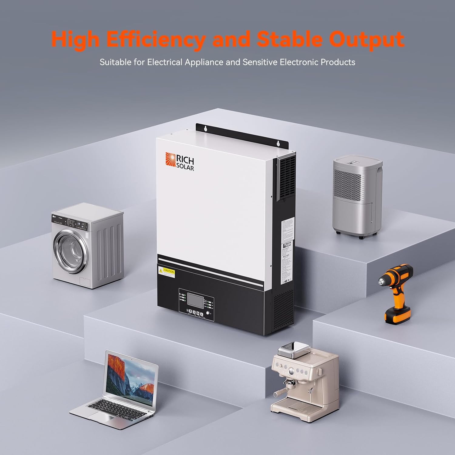 Rich Solar 6500 Watt (6.5KW) 48 Volt Off-Grid Hybrid Solar Inverters