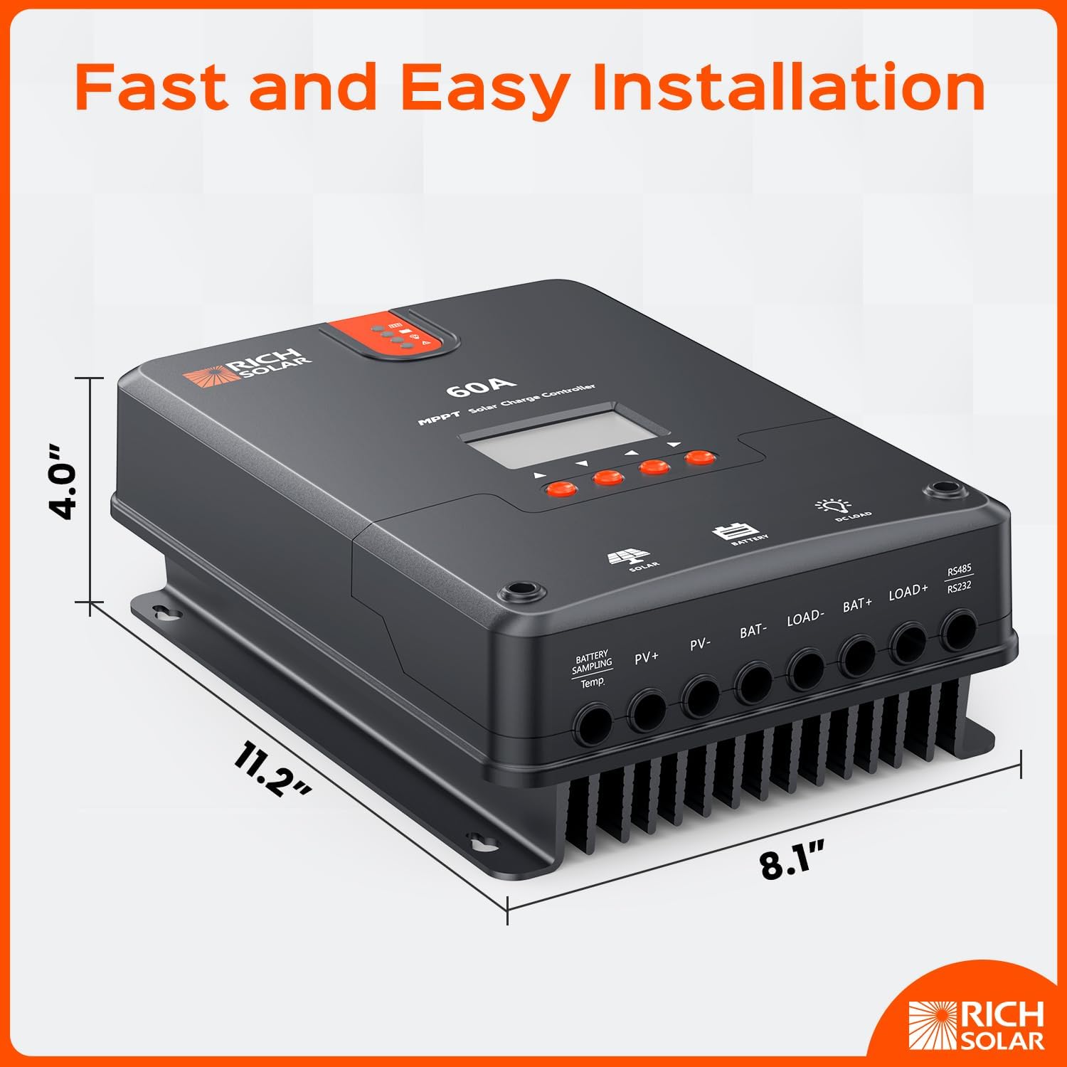 Rich Solar 60 Amp MPPT Solar Charge Controller
