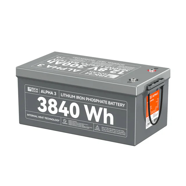 Rich Solar Alpha 3 12V 300Ah Lithium Iron Phosphate Battery