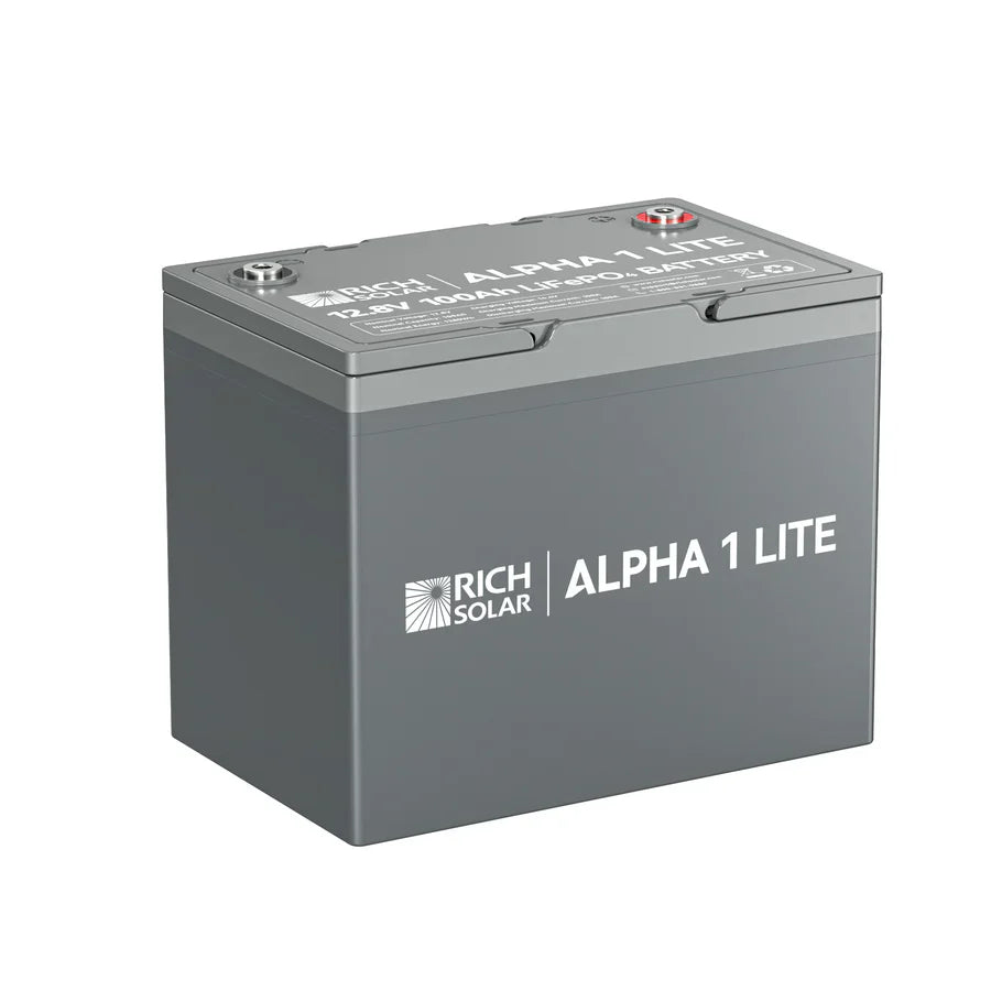 Rich Solar ALPHA 1 LITE 12V 100Ah LiFePO4 Lithium Battery