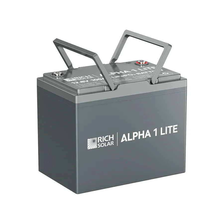 Rich Solar ALPHA 1 LITE 12V 100Ah LiFePO4 Lithium Battery