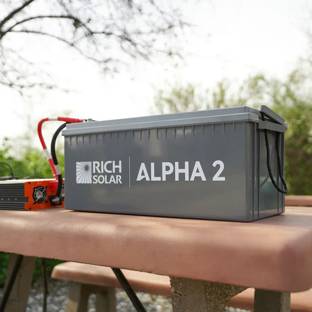 Rich Solar 12V 200Ah LiFePO4 Lithium Iron Phosphate Battery w/ Internal Heating and Bluetooth Function
