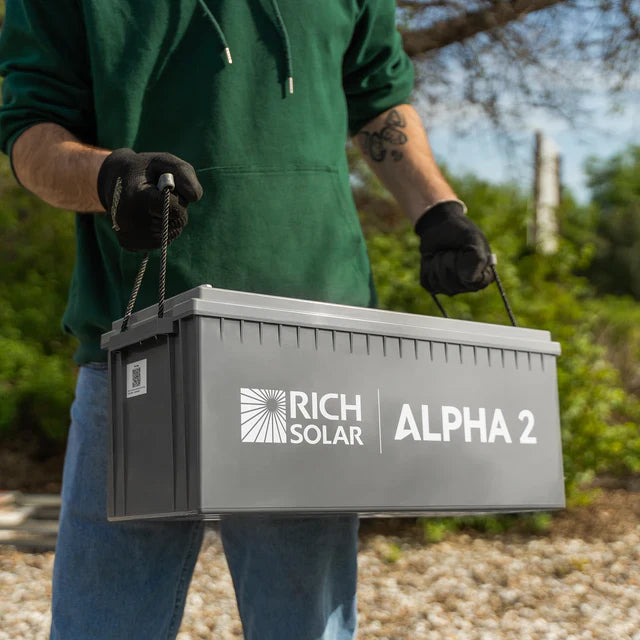 Rich Solar 12V 200Ah LiFePO4 Lithium Iron Phosphate Battery w/ Internal Heating and Bluetooth Function