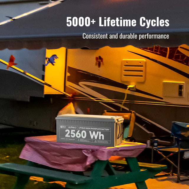 Rich Solar 12V 200Ah LiFePO4 Lithium Iron Phosphate Battery w/ Internal Heating and Bluetooth Function