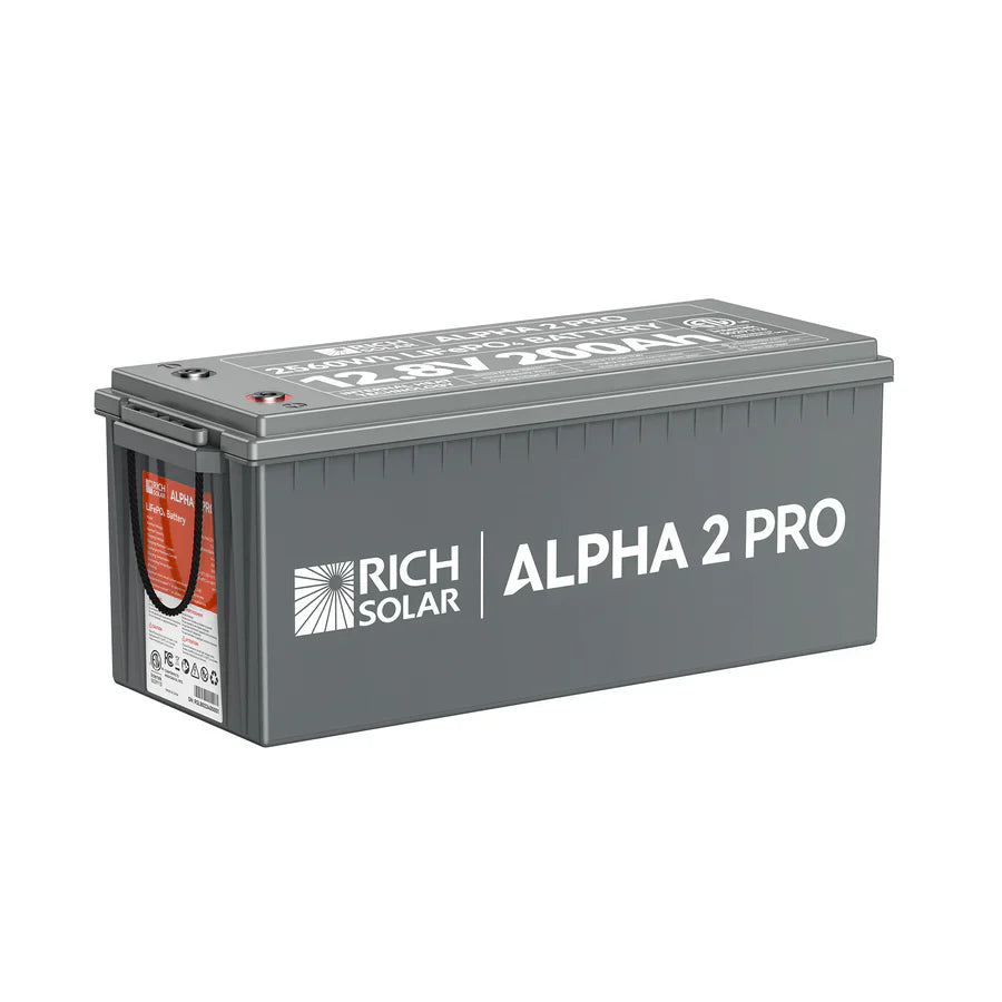 Rich Solar ALPHA 2 PRO 12V 200Ah LiFePO4 Lithium Iron Phosphate Battery