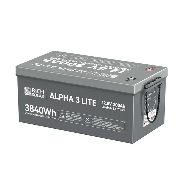 Rich Solar Alpha 3 12V 300Ah Lithium Iron Phosphate Battery