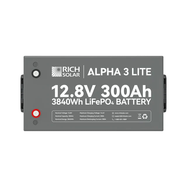 Rich Solar Alpha 3 12V 300Ah Lithium Iron Phosphate Battery