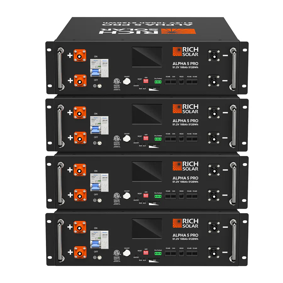 Rich Solar ALPHA 5 PRO Heating 51.2V 100Ah LiFePO4 Battery