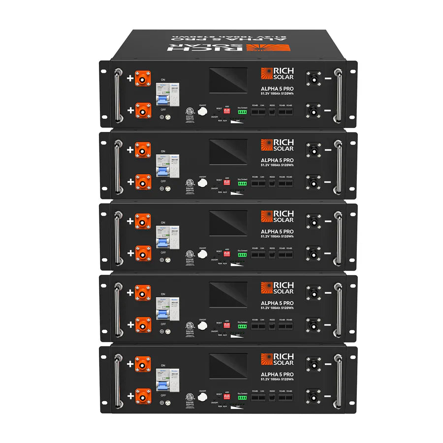 Rich Solar ALPHA 5 PRO Heating 51.2V 100Ah LiFePO4 Battery
