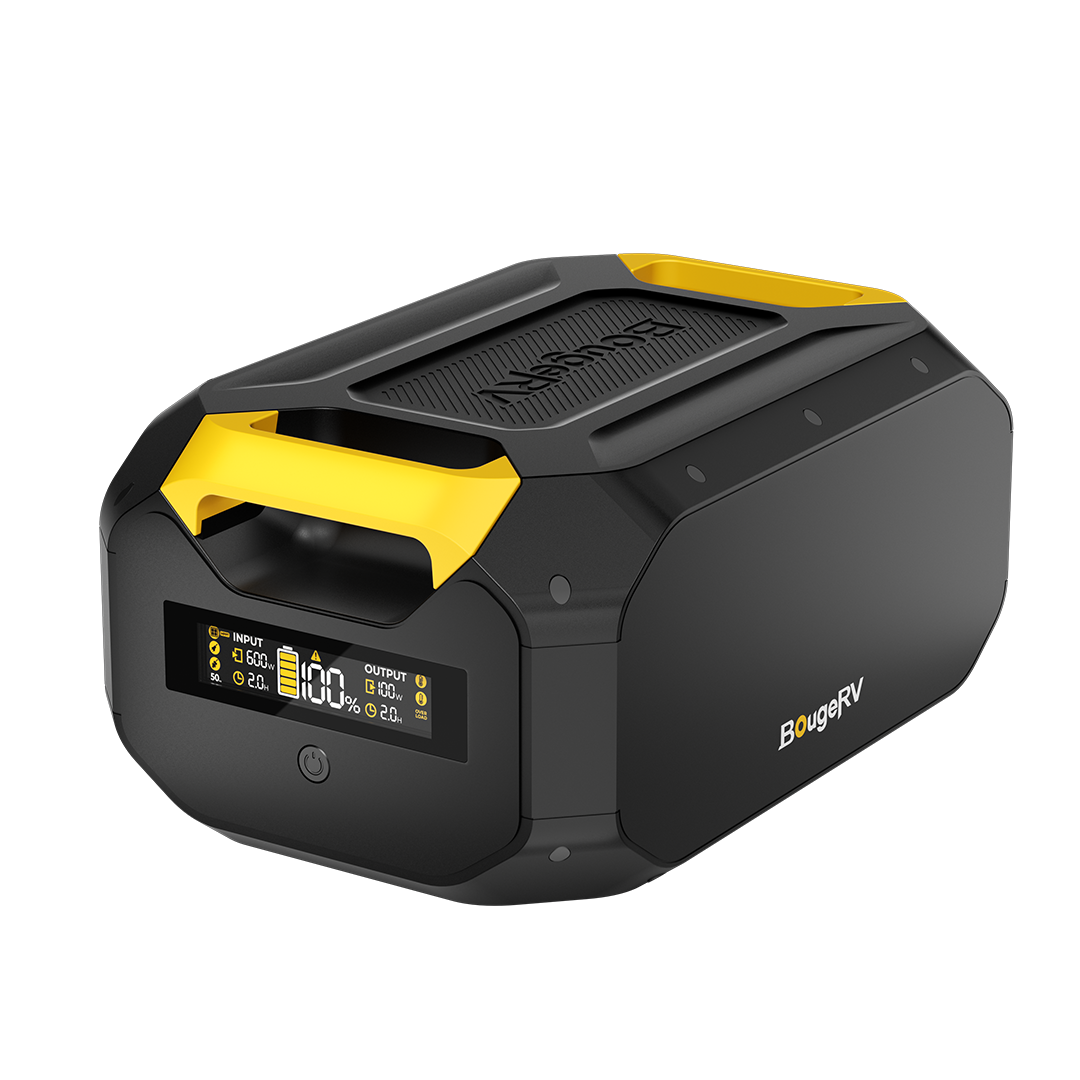 BougeRV ROVER2000 Semi-solid Solar Generator (4016Wh) & 400W(2x200W) Portable Solar Panel