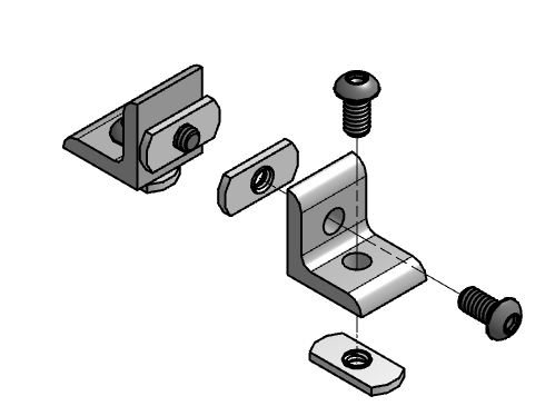 BadAss Tents Universal Tent Mounting Angle Brackets & Hardware