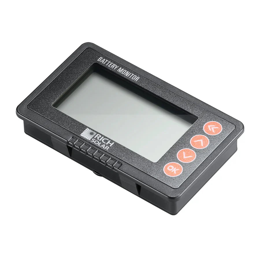 RICH SOLAR 500 Amp Battery Monitor with Shunt 8~120V 500A