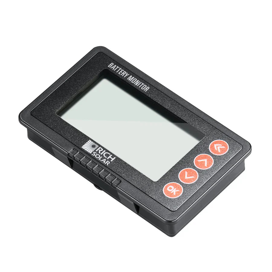 RICH SOLAR 500 Amp Battery Monitor with Shunt 8~120V 500A