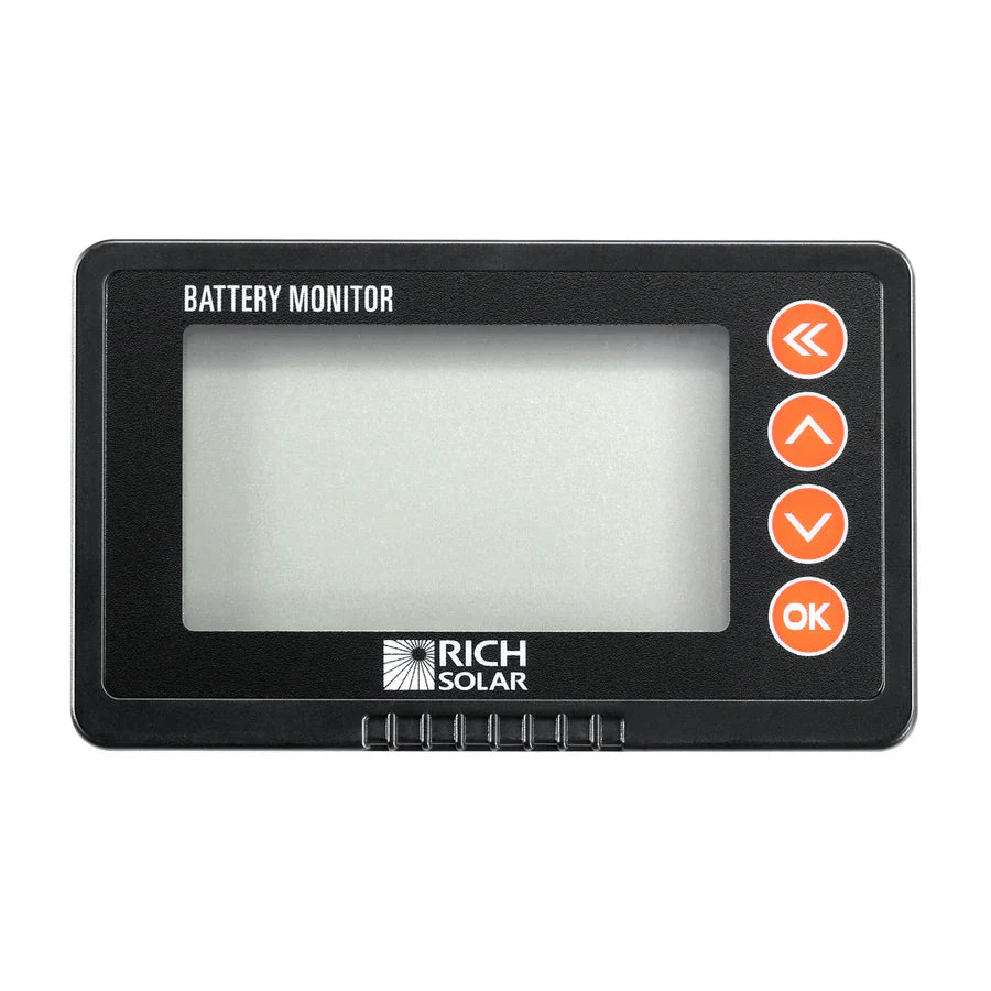 RICH SOLAR 500 Amp Battery Monitor with Shunt 8~120V 500A