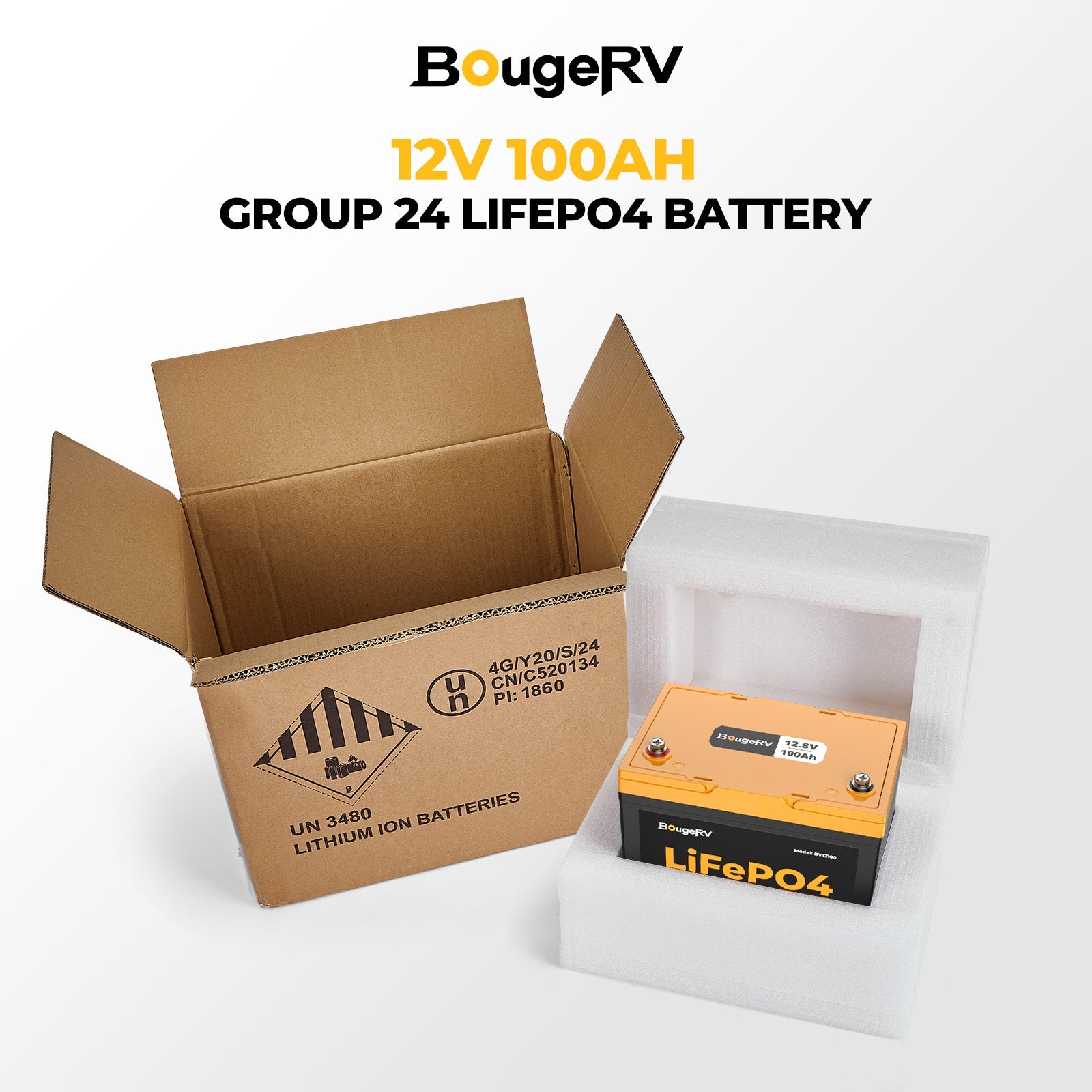 BougeRV 12V 200 Watt Rigid Solar Kit