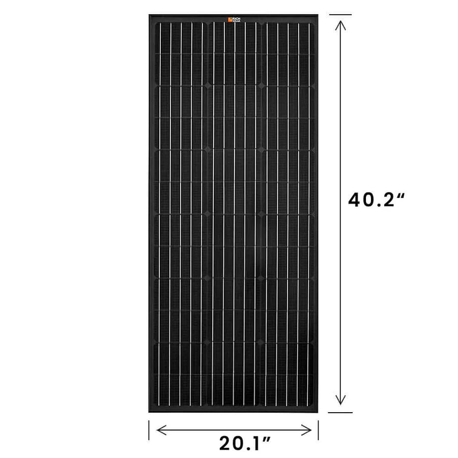 Rich Solar MEGA 100 Watt ONYX Black Monocrystalline Solar Panel