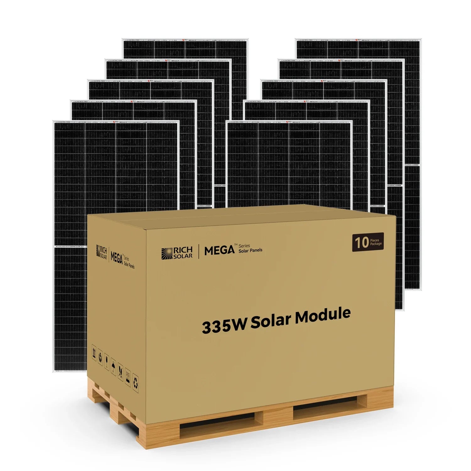 Rich Solar MEGA 335 PRO 335 Watt Monocrystalline Solar Panel