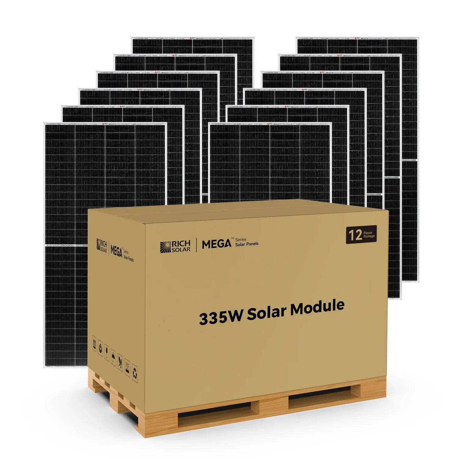 Rich Solar MEGA 335 PRO 335 Watt Monocrystalline Solar Panel