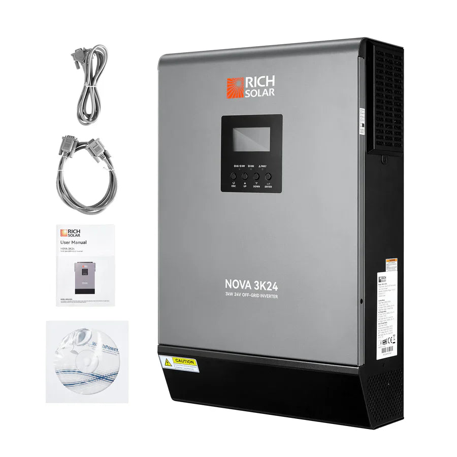 Rich Solar NOVA MAX 3K 3000W 24V Hybrid Solar Inverter