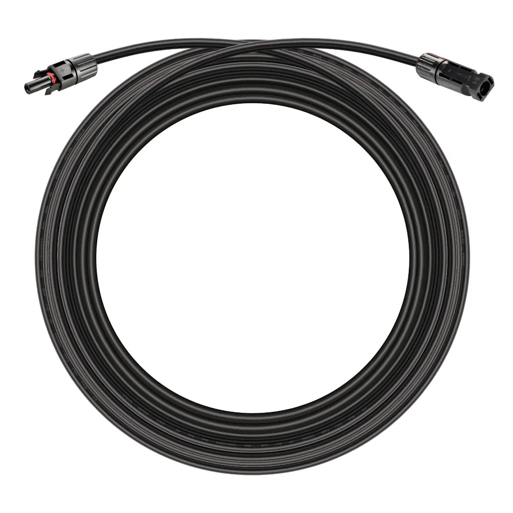 Rich Solar 10 Gauge (10AWG) 15 Feet Solar Panel Extension Cable Wire With Solar Connectors